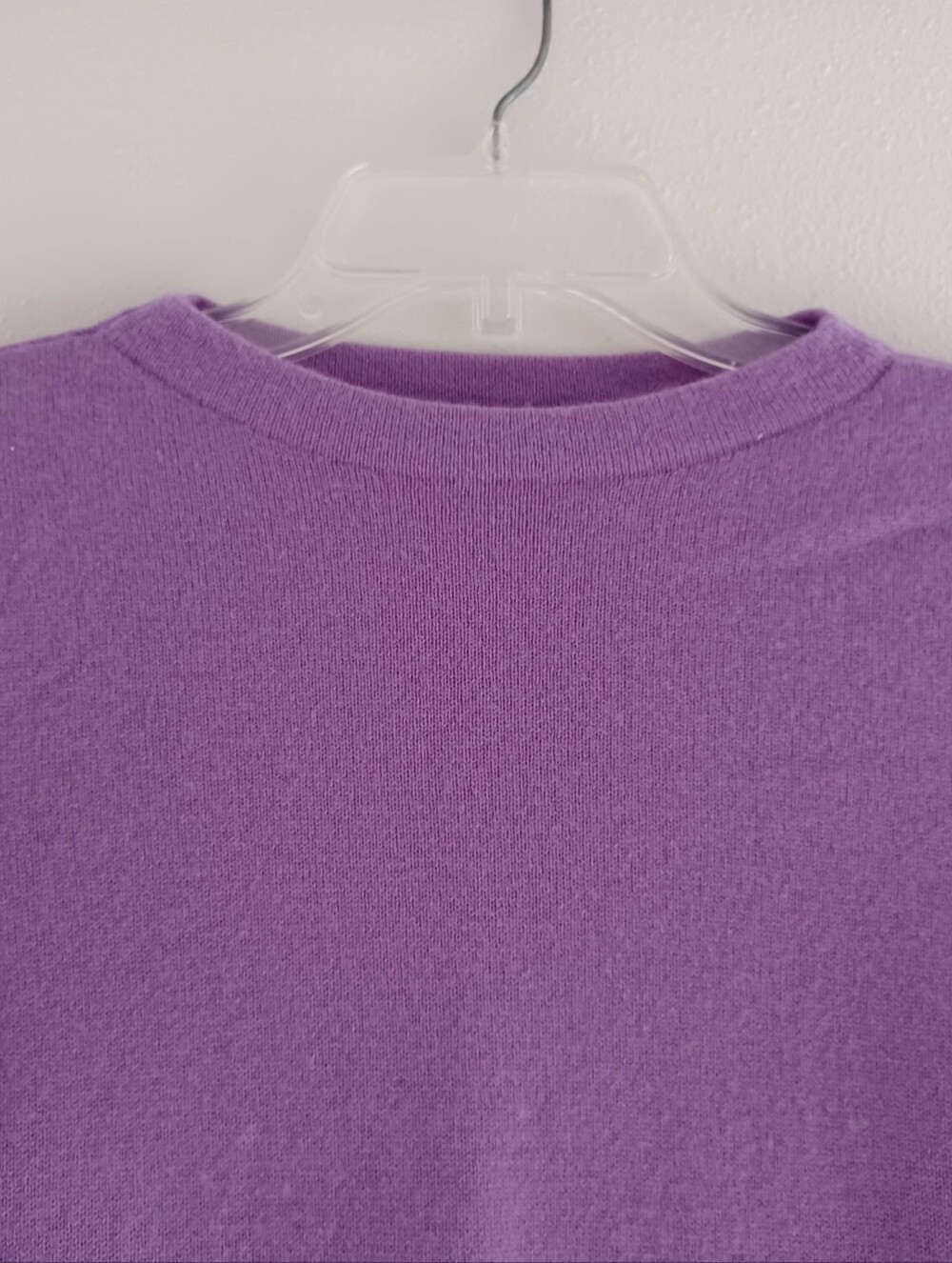 Talbots Cashmere Purple Sweater, Size Mp - Picture 2 of 12